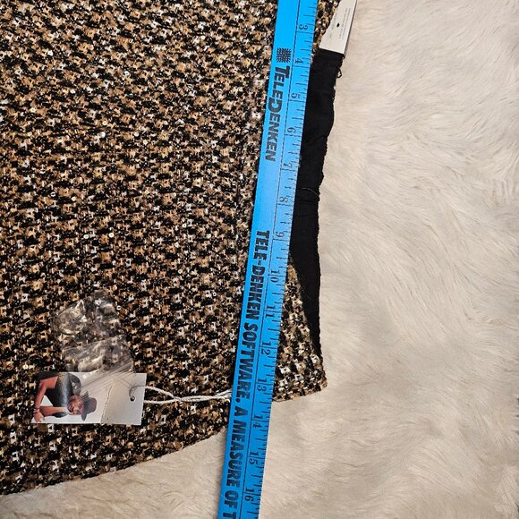 Worthington X Jason Bolden Women's Gold Multi Tweed Pants Size 4 - Picture 4 of 10